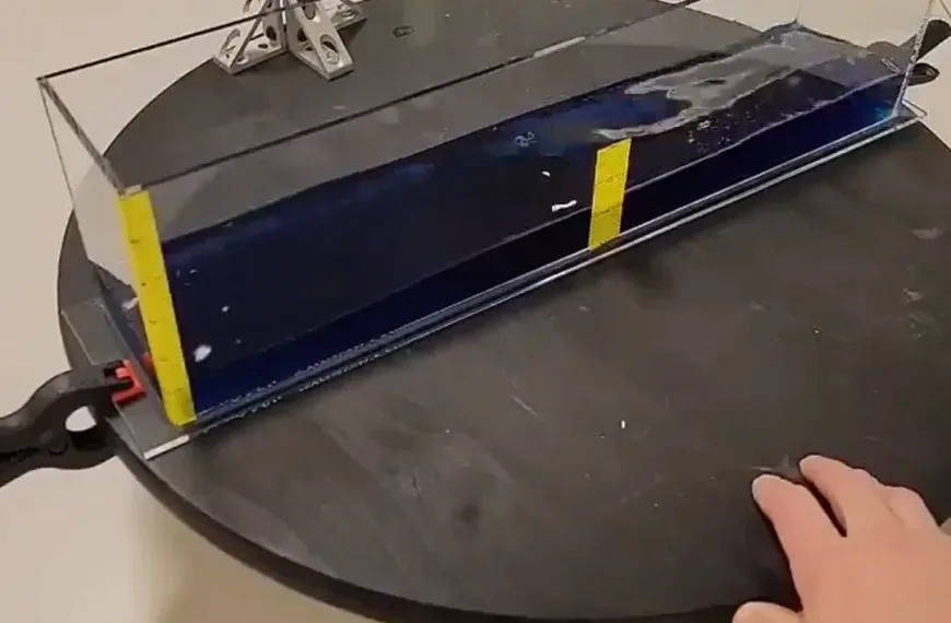 The Stresses of Wrapping Liquids on a Turntable